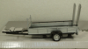 Прицеп автовоз, 1 ось, серебро, Cararama 1:43