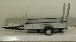 Прицеп автовоз, 1 ось, серебро, Cararama 1:43