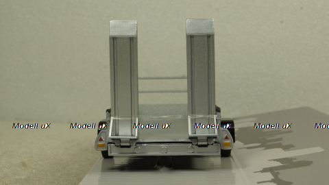 Прицеп автовоз, 1 ось, серебро, Cararama 1:43