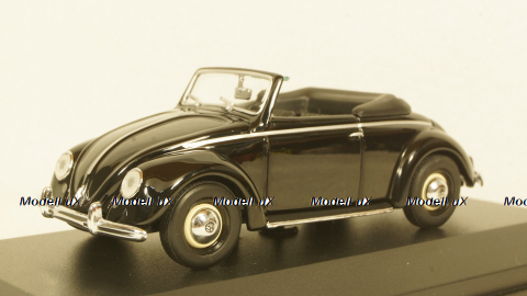 Volkswagen Hebmuller cabriolet 1950, black, built on VW Beetle (Typ 14), 940052130, Maxichamps 1:43
