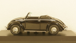 Volkswagen Hebmuller cabriolet 1950, black, built on VW Beetle (Typ 14), 940052130, Maxichamps 1:43