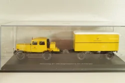 Hanomag ST 100 with trailer "Deutsche Bundespost", yellow, Schuco 1:43