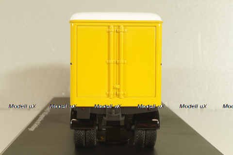 Hanomag ST 100 with trailer "Deutsche Bundespost", yellow, Schuco 1:43