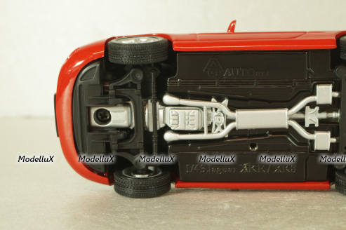 Jaguar XK8 Cabriolet (X100) 1996, red, 53502, Auto Art 1:43