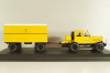Hanomag ST 100 with trailer "Deutsche Bundespost", yellow, Schuco 1:43