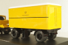 Hanomag ST 100 with trailer "Deutsche Bundespost", yellow, Schuco 1:43