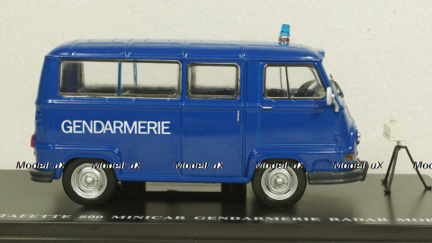 Renault Estafette 800 Gendarmerie Mobile radar 1978 blue, Hachette 1:43