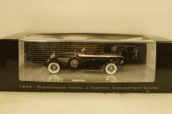 Duesenberg Model J Torpedo Convertible Coupe 1929, black, 437150431, Minichamps 1:43