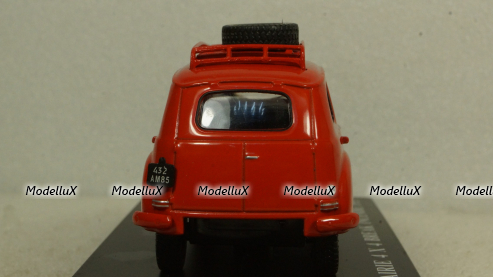 Renault Colorale Prairie 4x4 Break Ambulance service SDIS Red, Hachette 1:43