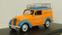 Renault Juvaquatre Advertising Van Latapie orange / blue, Hachette 1:43