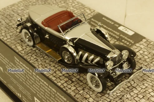 Duesenberg Model J Torpedo Convertible Coupe 1929, black, 437150431, Minichamps 1:43