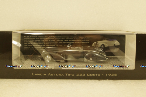 Lancia Astura Tipo 233 Corto 1936 grey metallic, 437125334, Minichamps 1:43