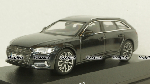 Audi A6 Avant C8 2018 black, iScale 1:43