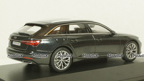 Audi A6 Avant C8 2018 black, iScale 1:43