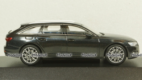 Audi A6 Avant C8 2018 black, iScale 1:43