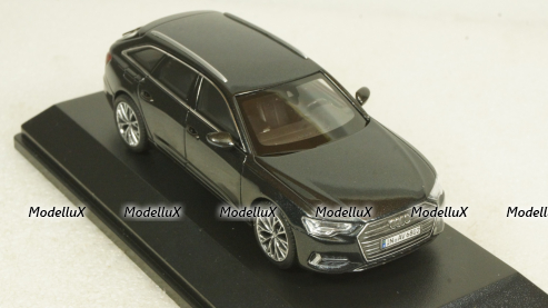 Audi A6 Avant C8 2018 black, iScale 1:43