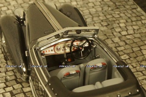 Lancia Astura Tipo 233 Corto 1936 grey metallic, 437125334, Minichamps 1:43