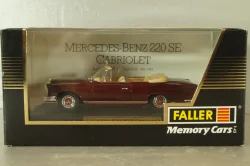 Mercedes-Benz 220 SE Cabriolet (W111) 1965, dark red, 4311, Faller 1:43