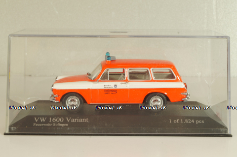 Volkswagen 1600 Variant Solingen, fire engine, 430055395, Minichamps 1:43