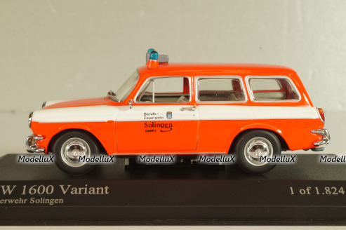 Volkswagen 1600 Variant Solingen, fire engine, 430055395, Minichamps 1:43