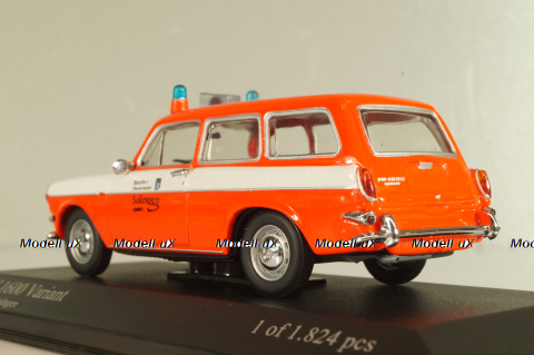 Volkswagen 1600 Variant Solingen, fire engine, 430055395, Minichamps 1:43