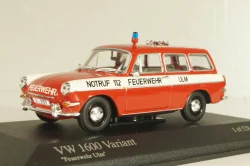 Volkswagen 1600 Variant ULM 1969, fire engine, 430055396, Minichamps 1:43