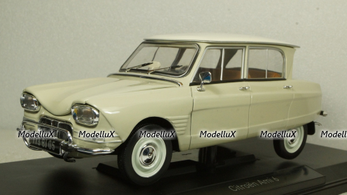 Citroen Ami 6 1965 white, 181529, Norev 1:18