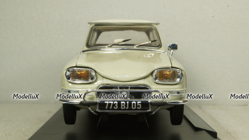 Citroen Ami 6 1965 white, 181529, Norev 1:18