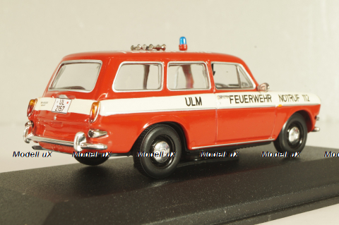 Volkswagen 1600 Variant ULM 1969, fire engine, 430055396, Minichamps 1:43