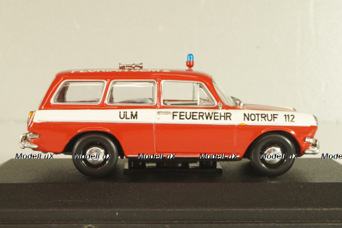 Volkswagen 1600 Variant ULM 1969, fire engine, 430055396, Minichamps 1:43