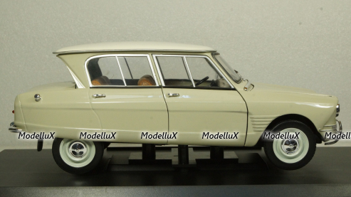 Citroen Ami 6 1965 white, 181529, Norev 1:18