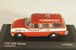 Volkswagen 1600 Variant ULM 1969, fire engine, 430055396, Minichamps 1:43