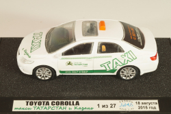 Toyota Corolla (E140) Taxi 2006  юбилейная модель Казанского клуба коллекционеров г. Казань 2015 1:43