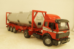 Mercedes 1844 S седельный тягач с контейнеровозом и циcтерной-контейнером, B66000159, NZG 1:43