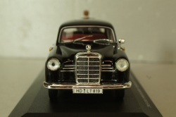 Mercedes-Benz 180 Ponton (W180), The Cold War Series with 2 figures, black, REP CWA 06, Replicars 1:43