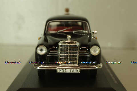 Mercedes-Benz 180 Ponton (W180), The Cold War Series with 2 figures, black, REP CWA 06, Replicars 1:43