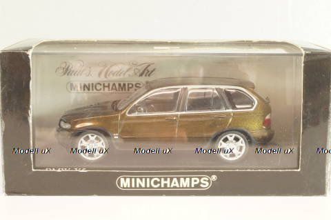 BMW X5 4.4i (E53) 1999 oliv metallic, 431028477, Minichamps 1:43