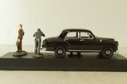 Mercedes-Benz 180 Ponton (W180), The Cold War Series with 2 figures, black, REP CWA 06, Replicars 1:43