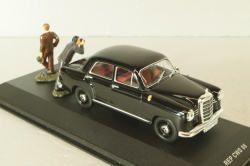 Mercedes-Benz 180 Ponton (W180), The Cold War Series with 2 figures, black, REP CWA 06, Replicars 1:43