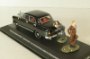 Mercedes-Benz 180 Ponton (W180), The Cold War Series with 2 figures, black, REP CWA 06, Replicars 1:43