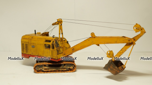 Экскаватор Э-10011Д 1975 со следами эксплуатации, ТРЭКС 1:43