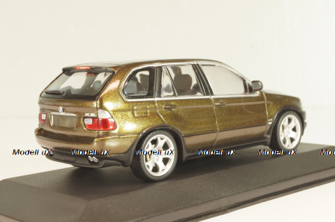 BMW X5 4.4i (E53) 1999 oliv metallic, 431028477, Minichamps 1:43
