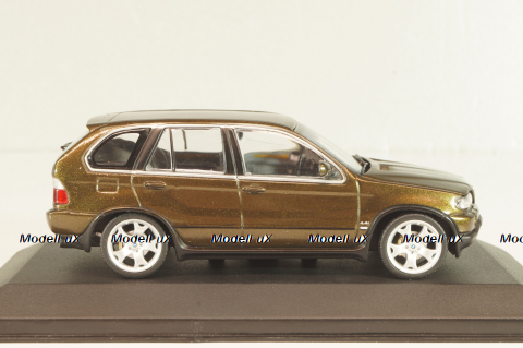 BMW X5 4.4i (E53) 1999 oliv metallic, 431028477, Minichamps 1:43