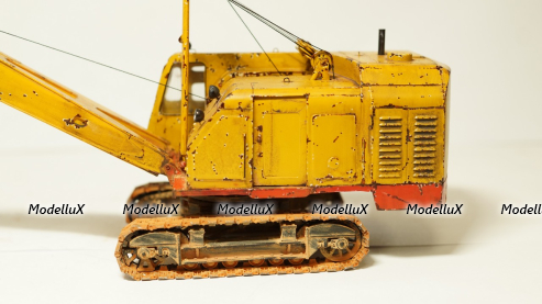 Экскаватор Э-10011Д 1975 со следами эксплуатации, ТРЭКС 1:43