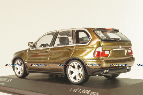 BMW X5 4.4i (E53) 1999 oliv metallic, 431028477, Minichamps 1:43