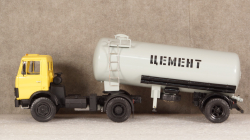МАЗ 5337 1978г. с п/прицепом цементовоз ТЦ-15 , Viko models 1:43