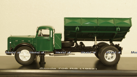 Skoda 706 RS 3-side dump truck 1952, green, PCL47130, Premium Classixxs 1:43
