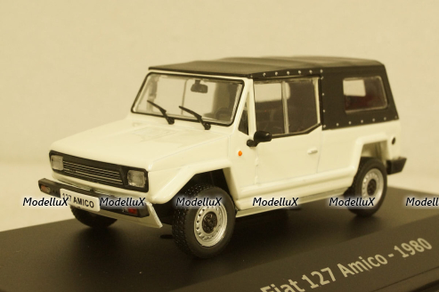 Fiat 127 Amico 1980 white/black, Altaya 1:43