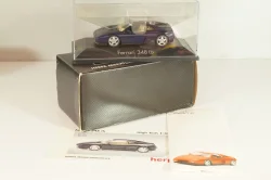 Ferrari 348 tb coupe 1989, dark matt blue, 010115, Herpa 1:43 (Новая)