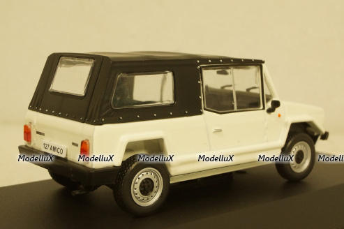 Fiat 127 Amico 1980 white/black, Altaya 1:43